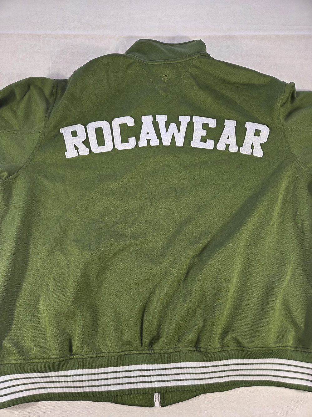 Rocawear Green Full Zip Track Jacket Mens 3XL Y2K Hip Hop Streetwear
